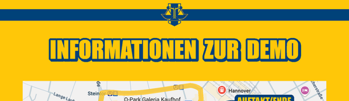 Auflagen und Route der Demo